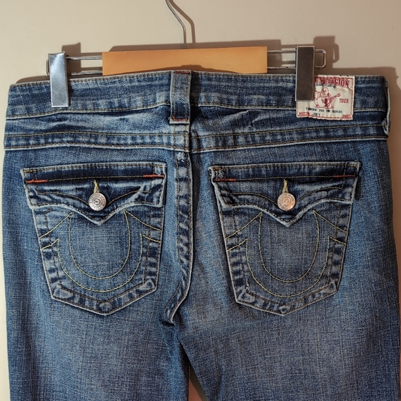True Religion Blue Flare Jeans 'Joey' 31X32 - Picture 7 of 9
